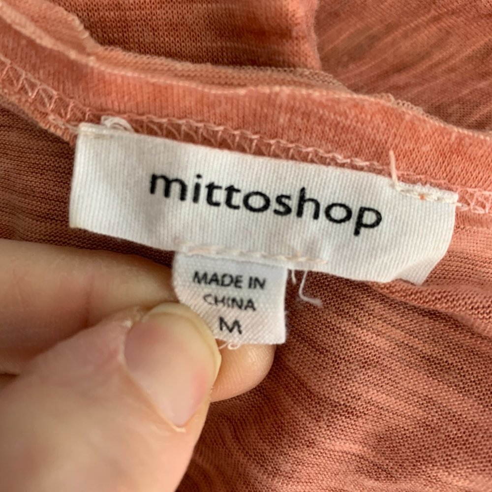 Mittoshop Medium Top Short Sleeve Orange J11888 - Picture 4 of 5